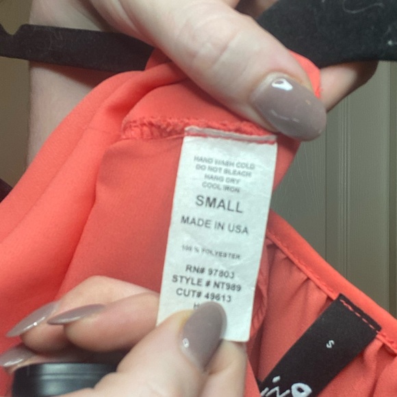 Peach Ruffle ING Top - Picture 4 of 4